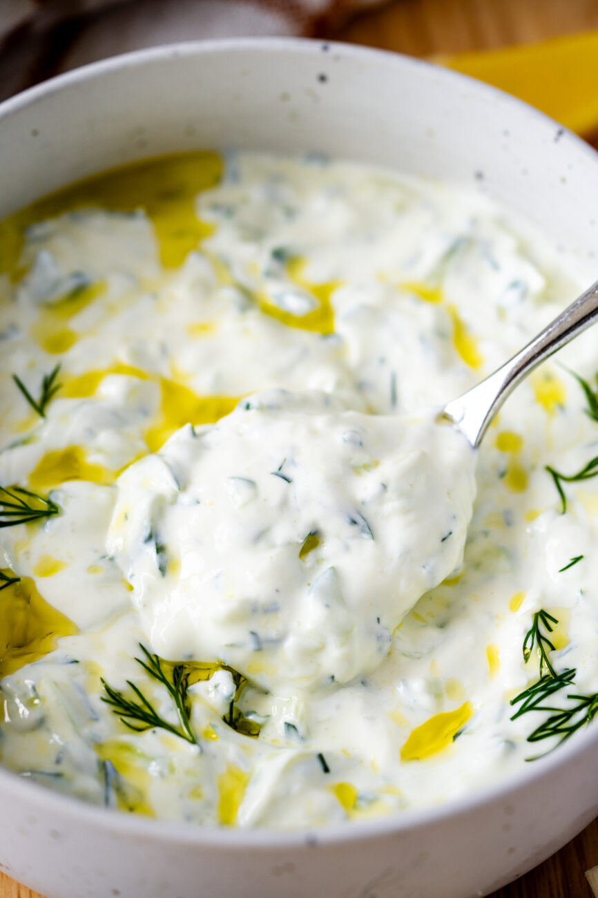 Close Up Tzatziki Recipe