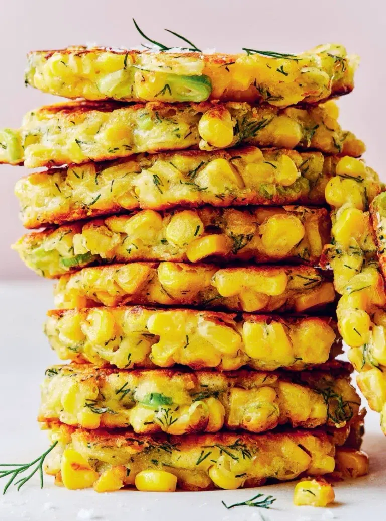 Cheesy Corn Fritters
