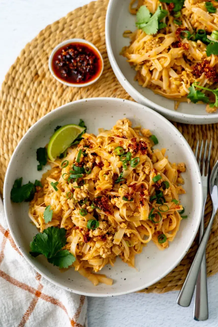 Creamy Coconut Peanut Noodles with Chilli Oil