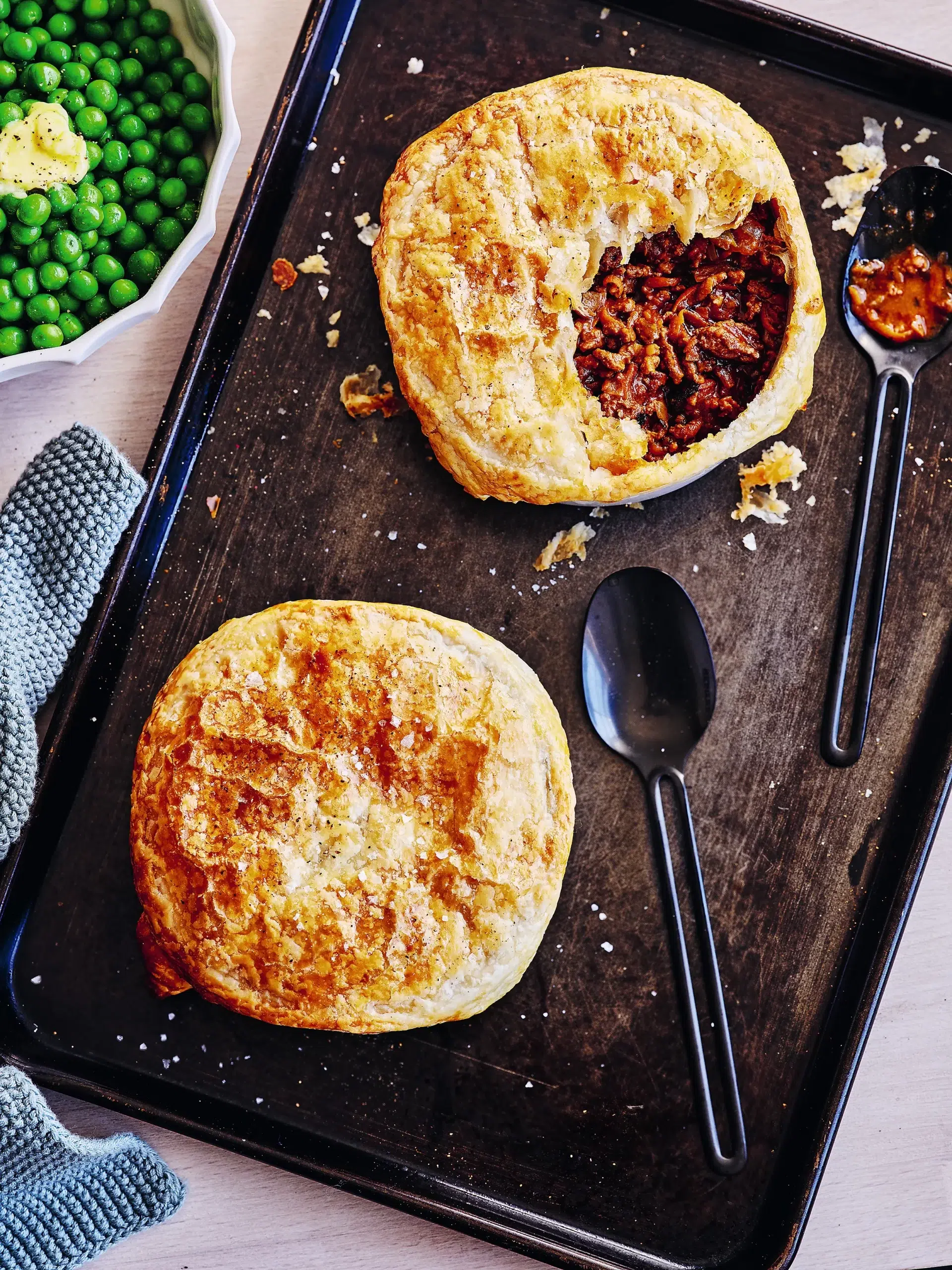 Golden Beef Pot Pies