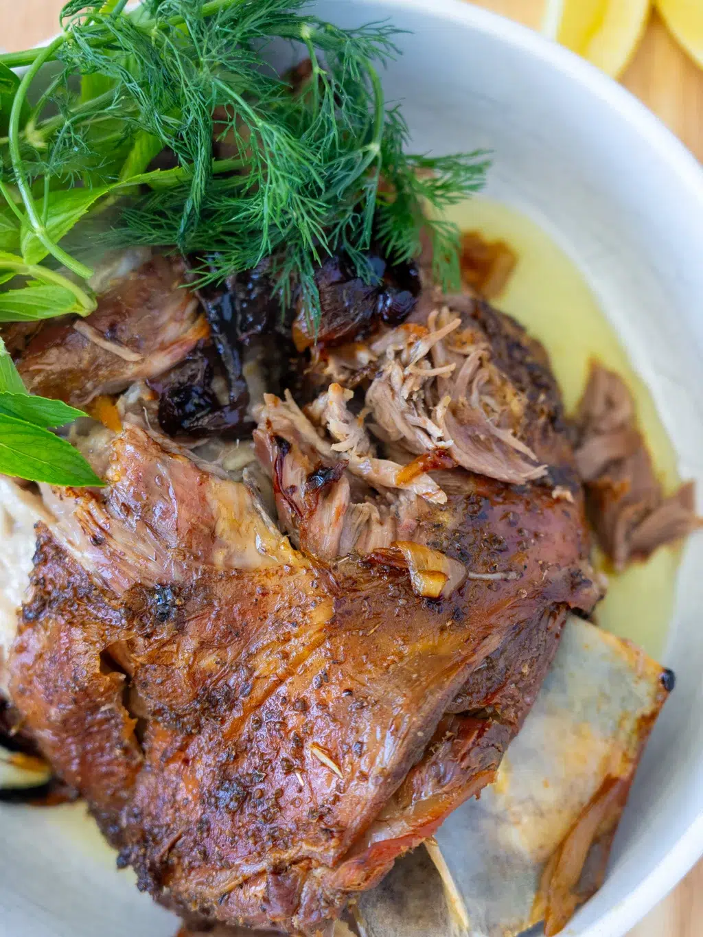 Greek Slow Roasted Lamb Shoulder Tacos