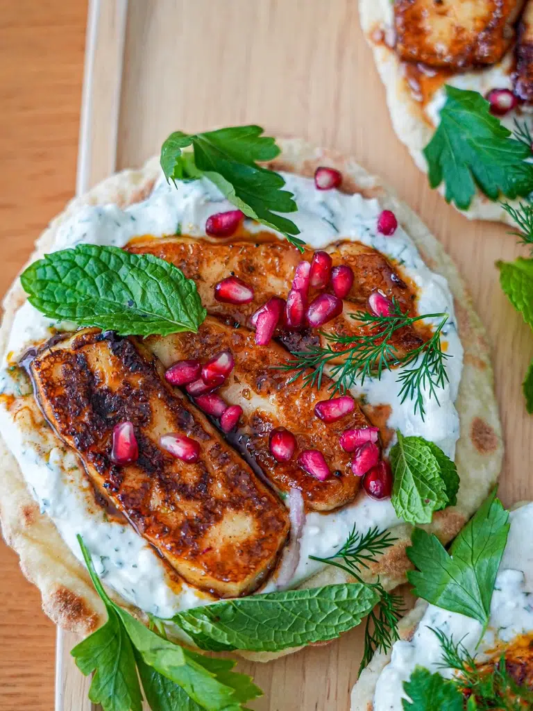 Delicious homemade flatbreads and fillings prepared in a kitchen setting.
