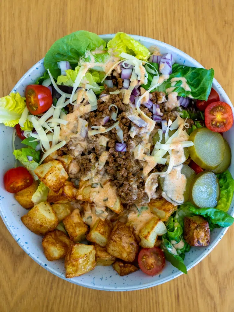 Loaded Burger Bowls