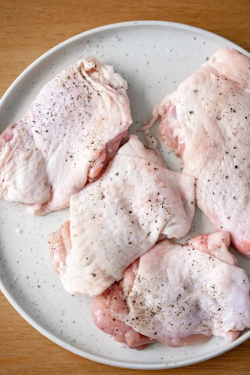 Seasoned Chicken Thighs skin on