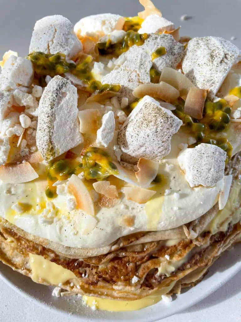 White Chocolate Crepe Cake Recipe